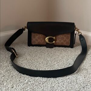 Coach Black and Tan Crossbody Bag